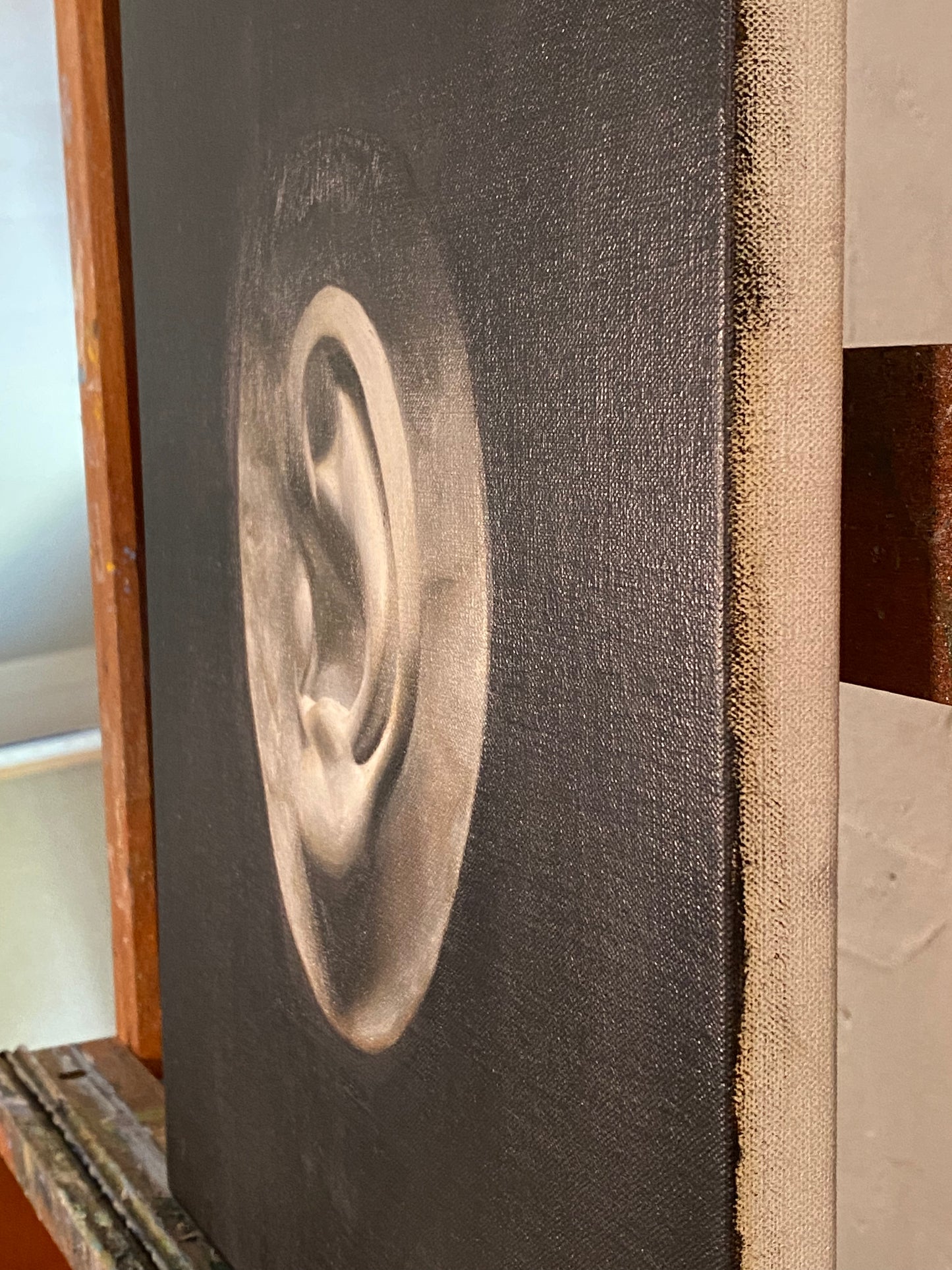 Plaster Ear, grisaille study